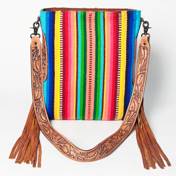 American Darling Messenger Saddle Blanket Genuine Leather Western Women Bag Handbag Purse | Cute